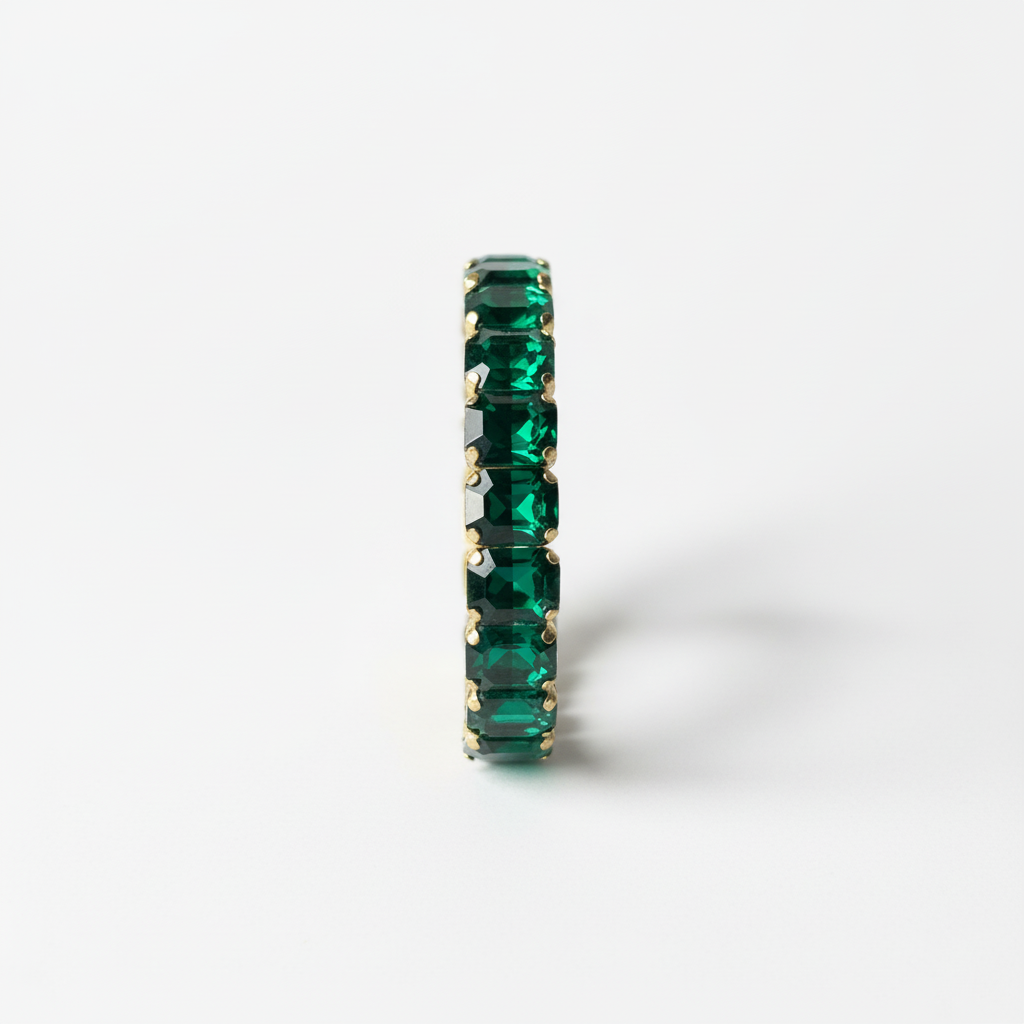 ROSIVAA Emerald Green Eternity Bracelet
