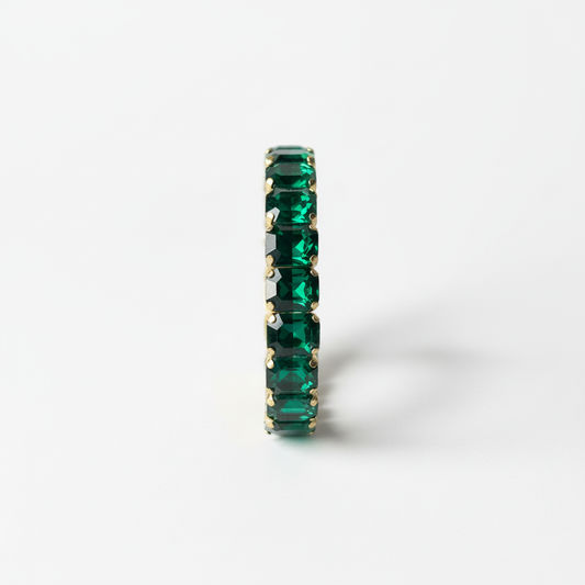 ROSIVAA Emerald Green Eternity Bracelet