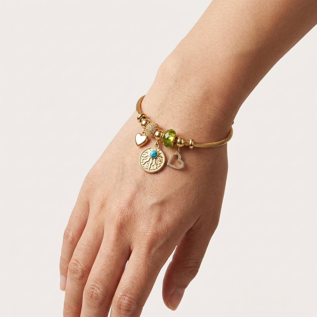 ROSIVAA Celestial Charm Bangle