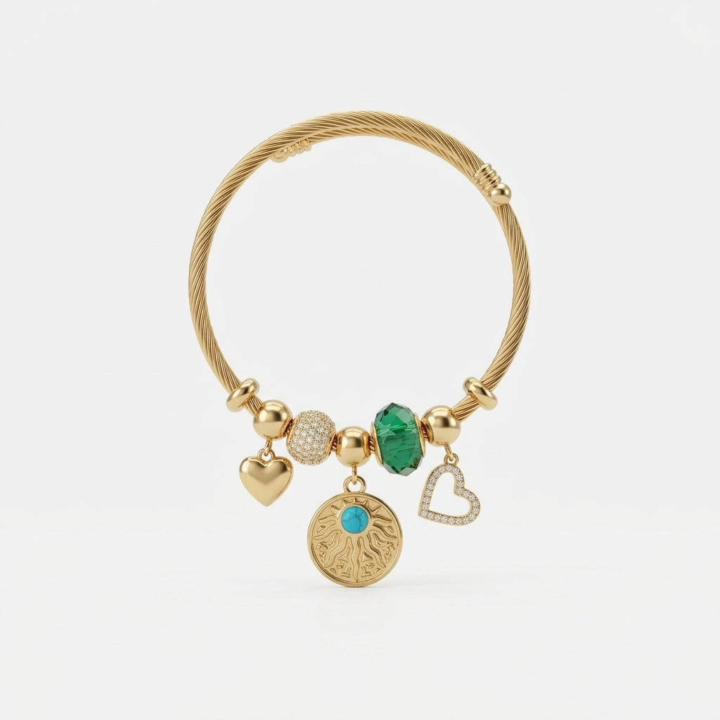 ROSIVAA Celestial Charm Bangle
