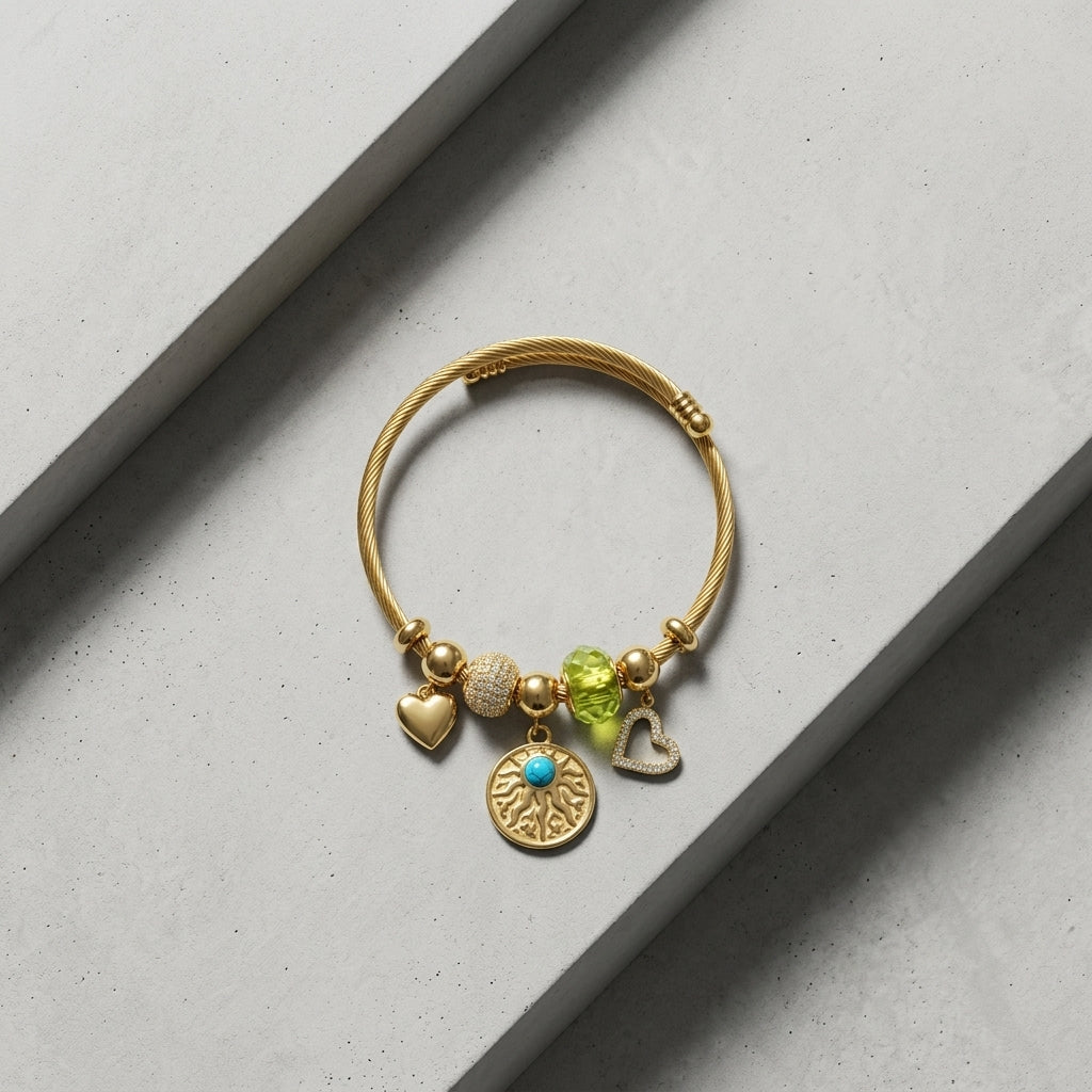 ROSIVAA Celestial Charm Bangle