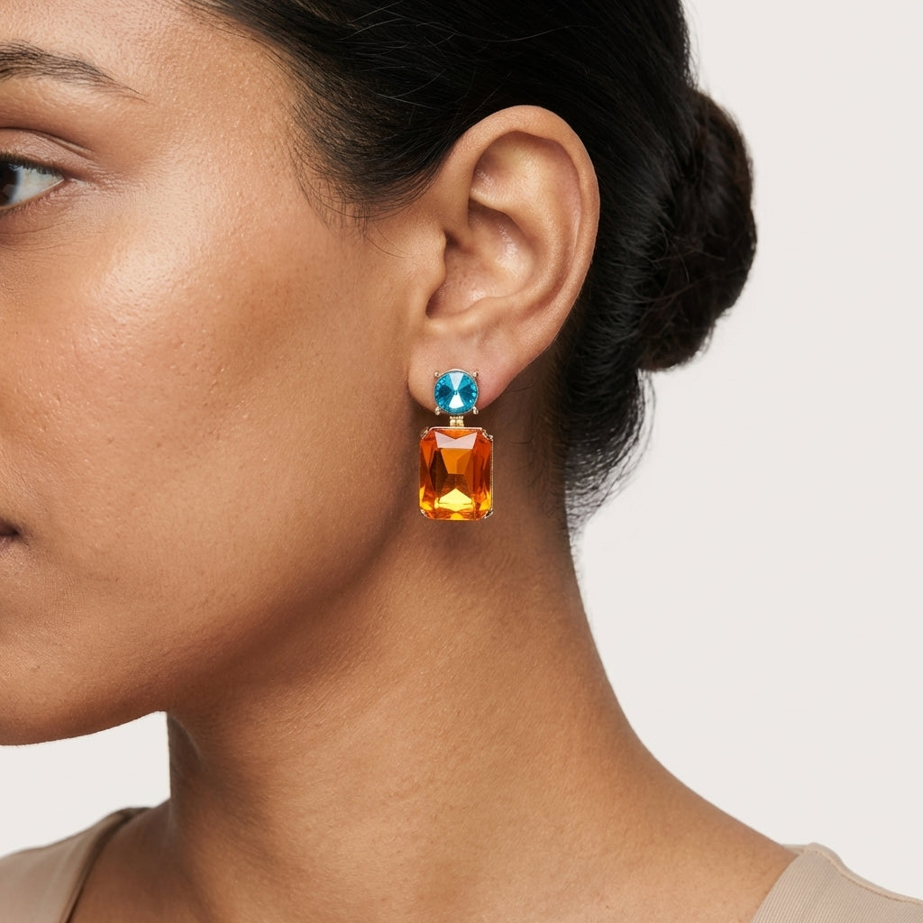 ROSIVAA Dual-Tone Crystal Drops