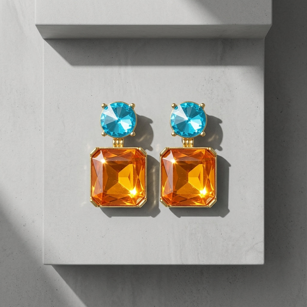 ROSIVAA Dual-Tone Crystal Drops