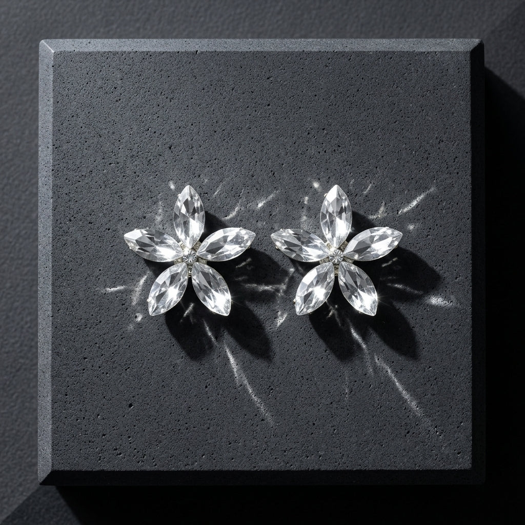 ROSIVAA Silver Blossom Studs