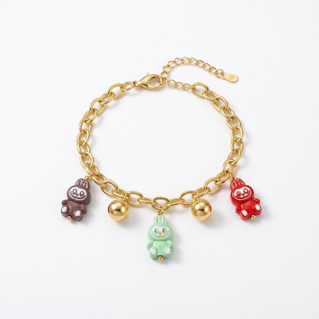 ROSIVAA Playful Buddy Charm Bracelet