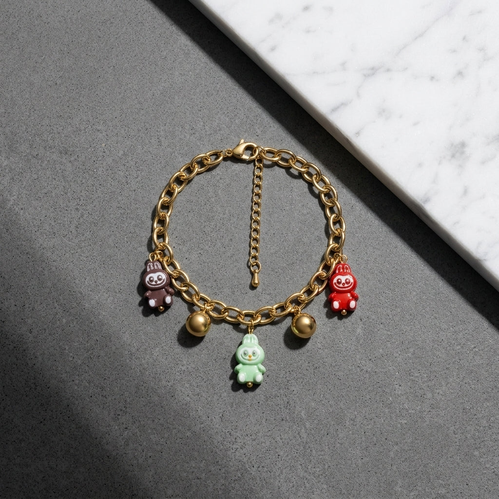 ROSIVAA Playful Buddy Charm Bracelet