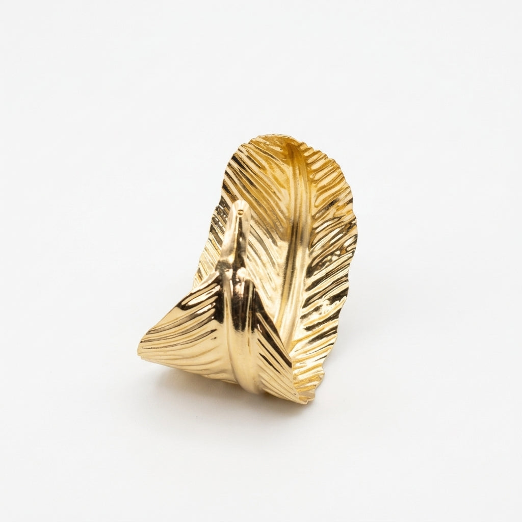 ROSIVAA Golden Feather Cuff