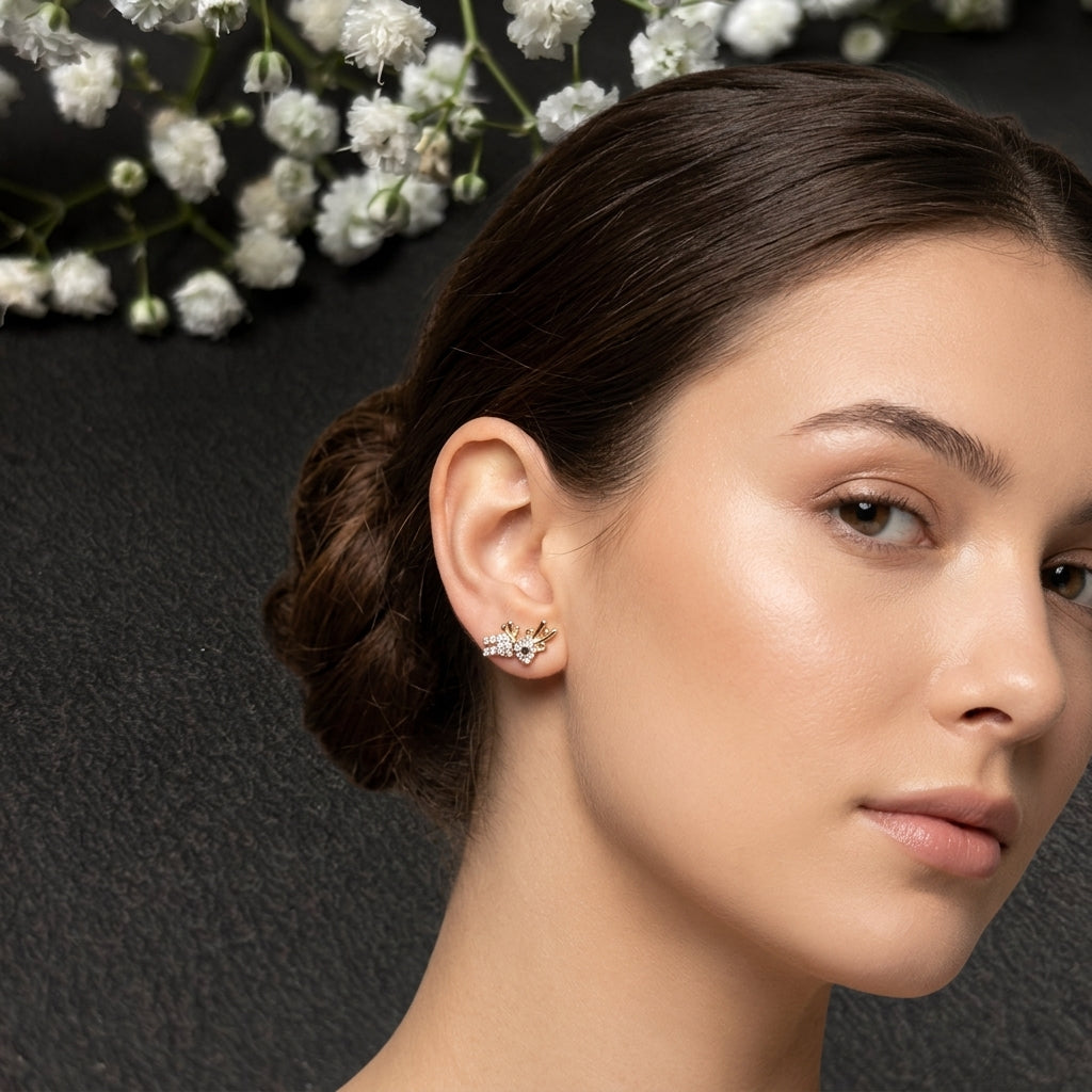 ROSIVAA Dainty Reindeer Studs